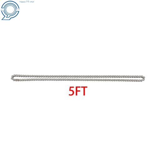 #40 Industrial Roller Chain for Various Applications (5 FT Length)