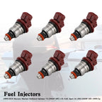 Set of 6 Fuel Injectors 37001 for Mercury Outboard Mariner (75-225)