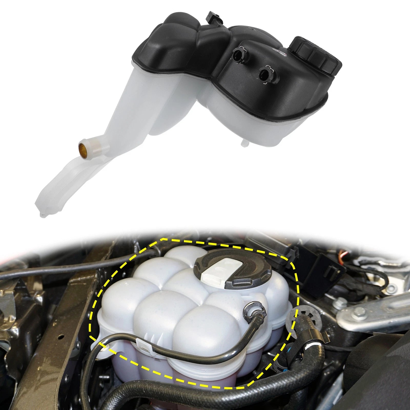 Coolant Radiator Reservoir Tank 2215000349 for Mercedes-Benz CL63 (2008–2014)