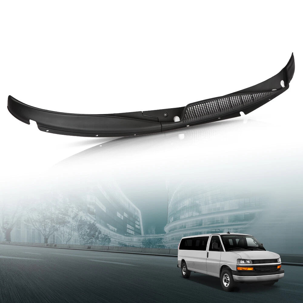 Set of 2 Windshield Wiper Cowl Vent Covers for Chevrolet GMC Van