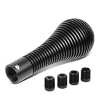 NRG 115mm Black Heat Sink Shift Knob for Universal Vehicles (6061 Aluminum)