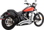 Vance & Hines Big Radius 2-into-2 Chrome Exhaust for Harley Softail (1986–2009)