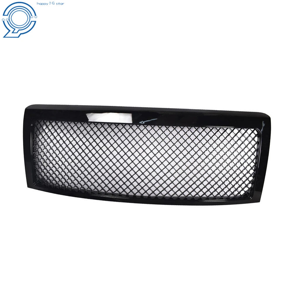 Front Bumper Center Upper Grille for Ford F-150 (2009–2014) Glossy Black