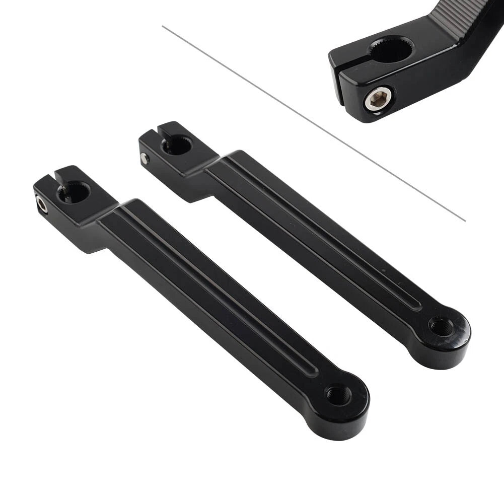 1 Pair of Glossy Black Heel & Toe Gear Shift Levers for Harley Softail (2018–2023)