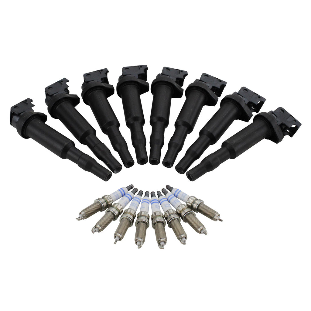 Set of 8 Ignition Coils & 8 Spark Plugs for BMW F07 F10 F12 (2010–2017)