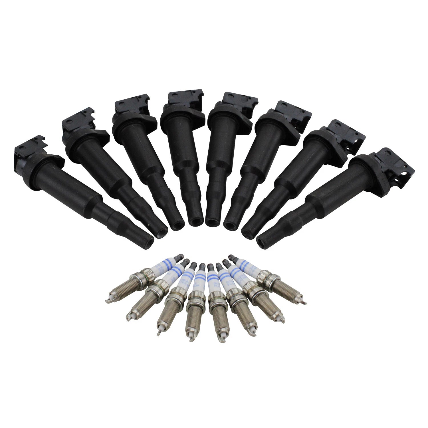 Set of 8 Ignition Coils & 8 Spark Plugs for BMW F07 F10 F12 (2010–2017)