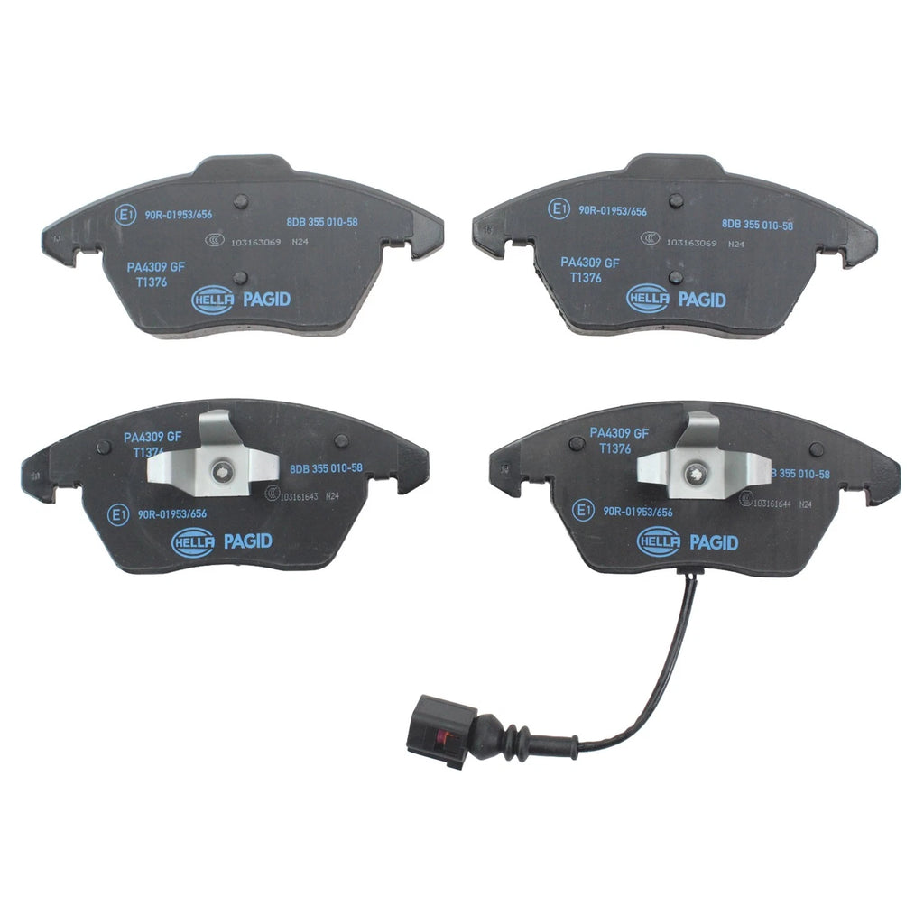 Hella Front Low-Met Brake Pads for Audi A3 TT Quattro VW CC Eos Golf GTI Jetta (2006–2019)