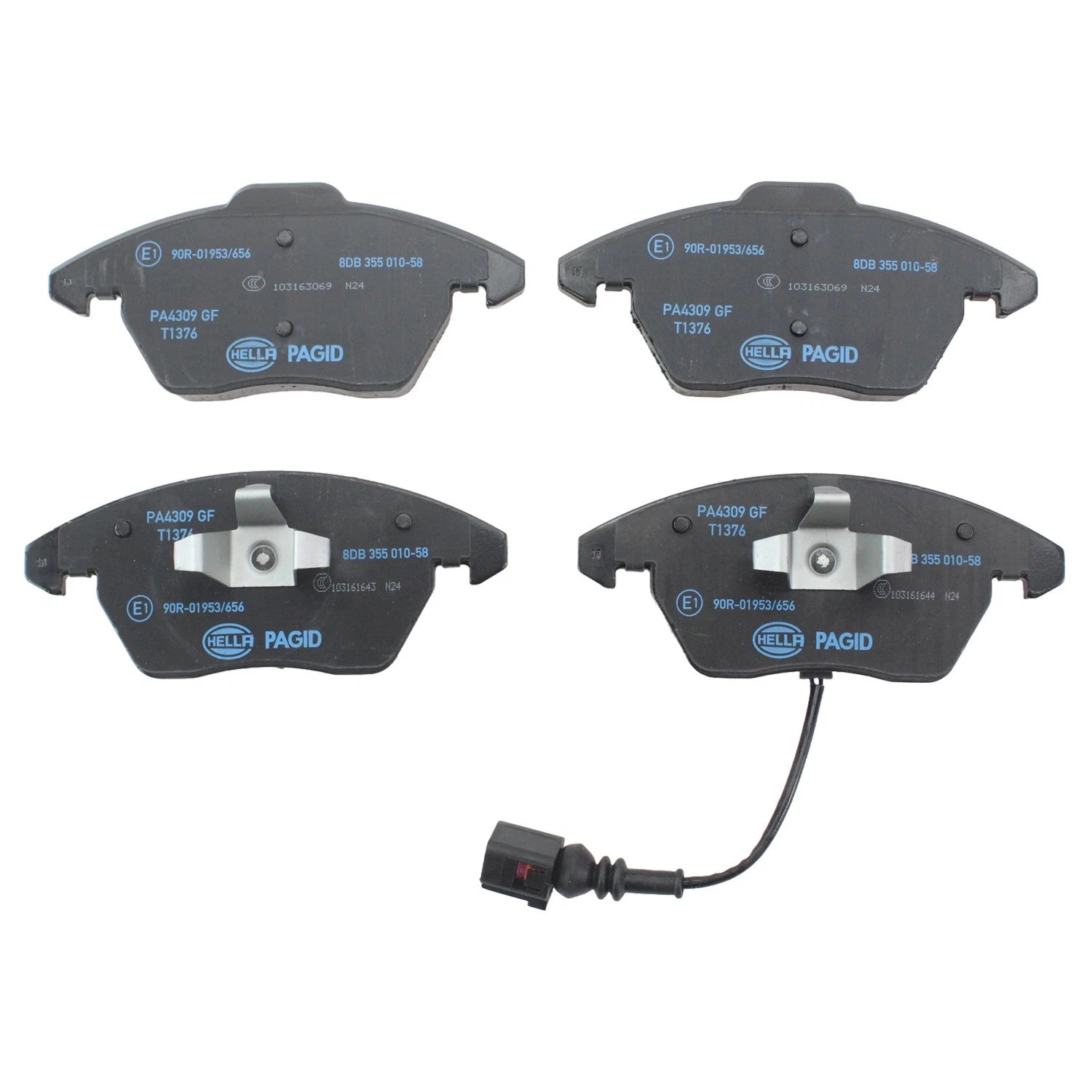 Hella Front Low-Met Brake Pads for Audi A3 TT Quattro VW CC Eos Golf GTI Jetta (2006–2019)