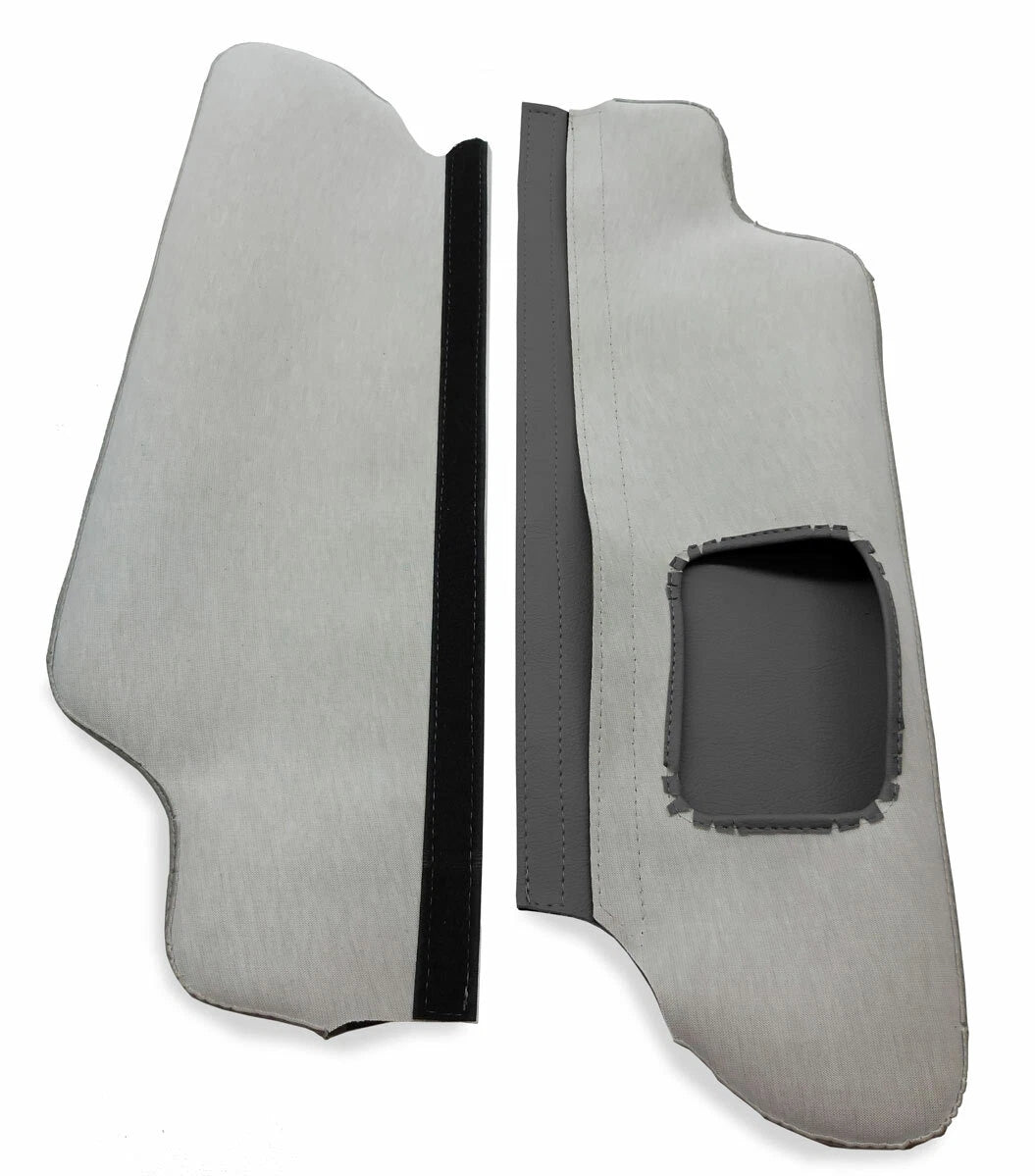 Sunvisors Cover Skin for Ford F150 (1997–1999) Gray PVC Leather