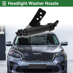 Front Passenger Side Headlight Washer Nozzle for Hyundai Santa Fe (2013-2018)
