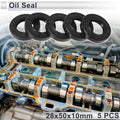 Set of 5 Oil Seal Rotary Shaft Seal TC Ring Nitrile Rubber 28x50x10mm