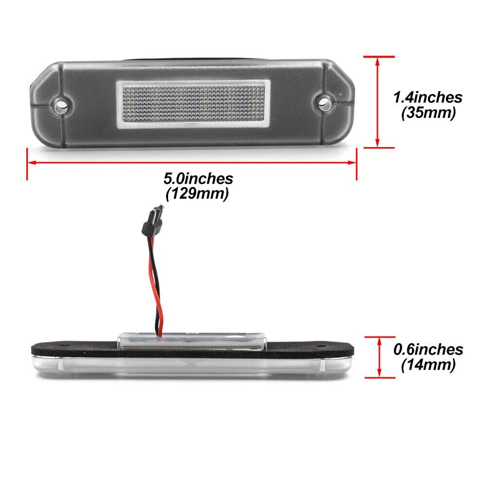 White LED License Plate Light for Honda Civic 2 Door Coupe (1992–2000) 34100S04A01