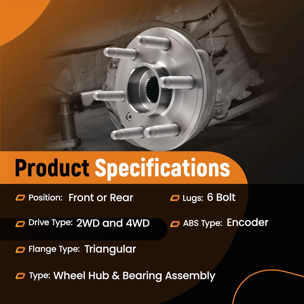 Front/Rear Wheel Hub Assembly for Cadillac SRX (2010–2016) 513289 SK513289