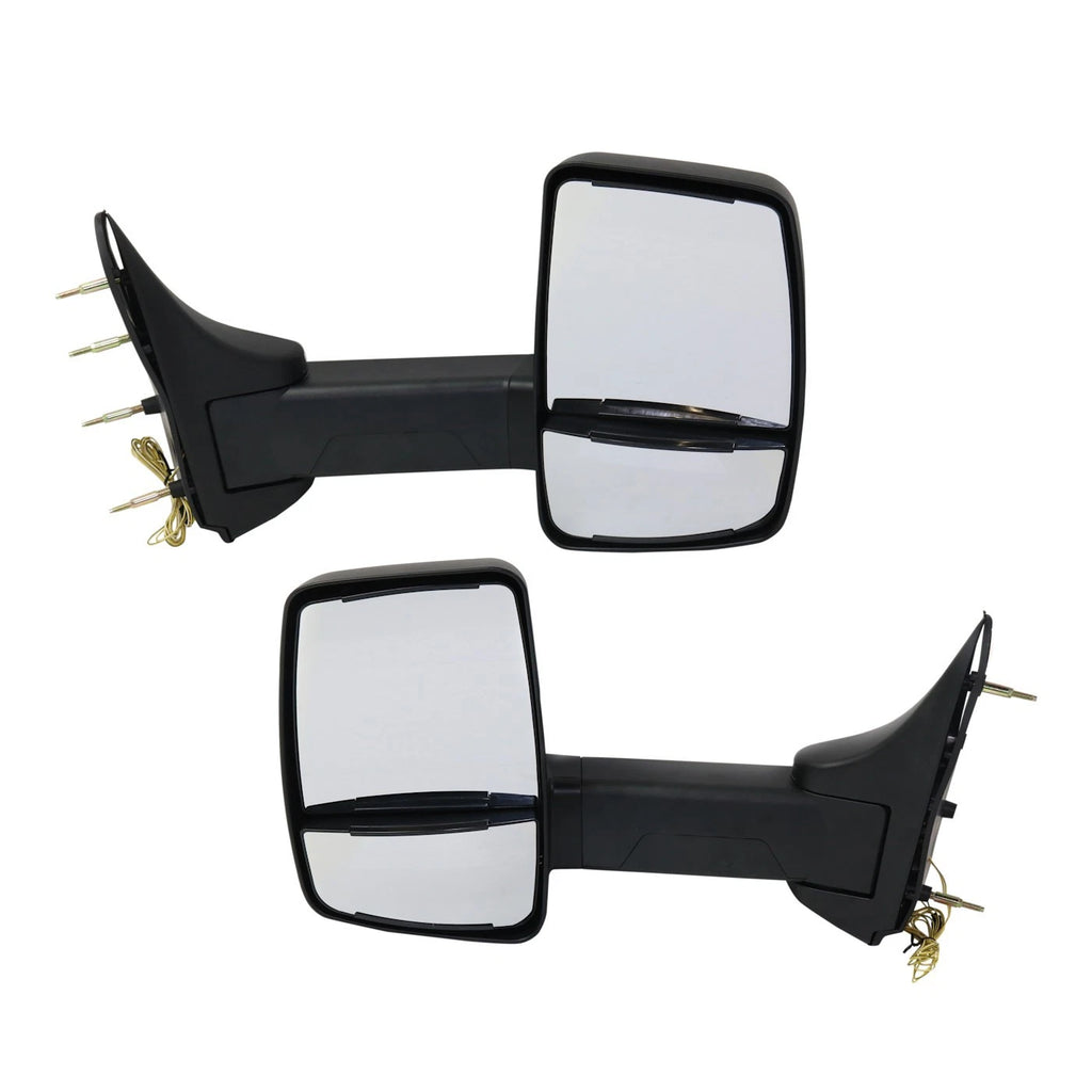 Towing Mirrors for Ford E-150 Econoline (1992–2002) with Signal Light Black