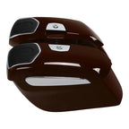 Saddlebag Speaker Cutouts Grills for Indian Chieftain (2019–2025) Dark Walnut