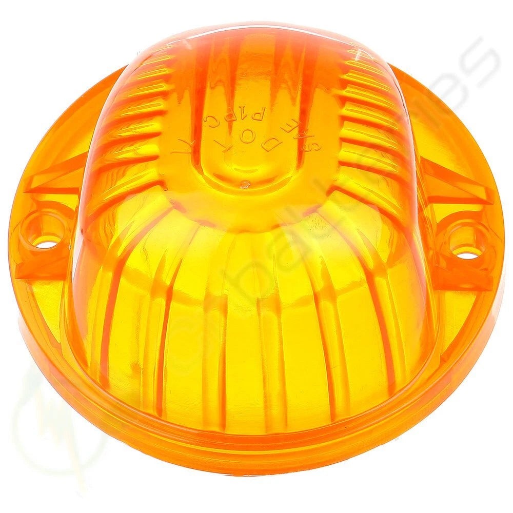 5 Amber Round Cab Marker Light Covers for Chevrolet Truck Pickup (9069A)