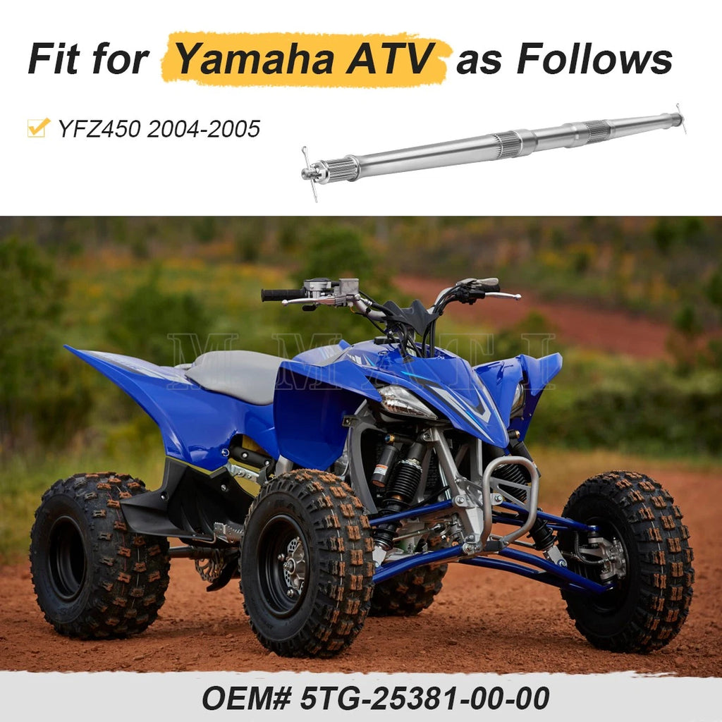 Rear Axle Shaft with Nut for Yamaha YFZ450LE (2004) / YFZ450SE (2005)