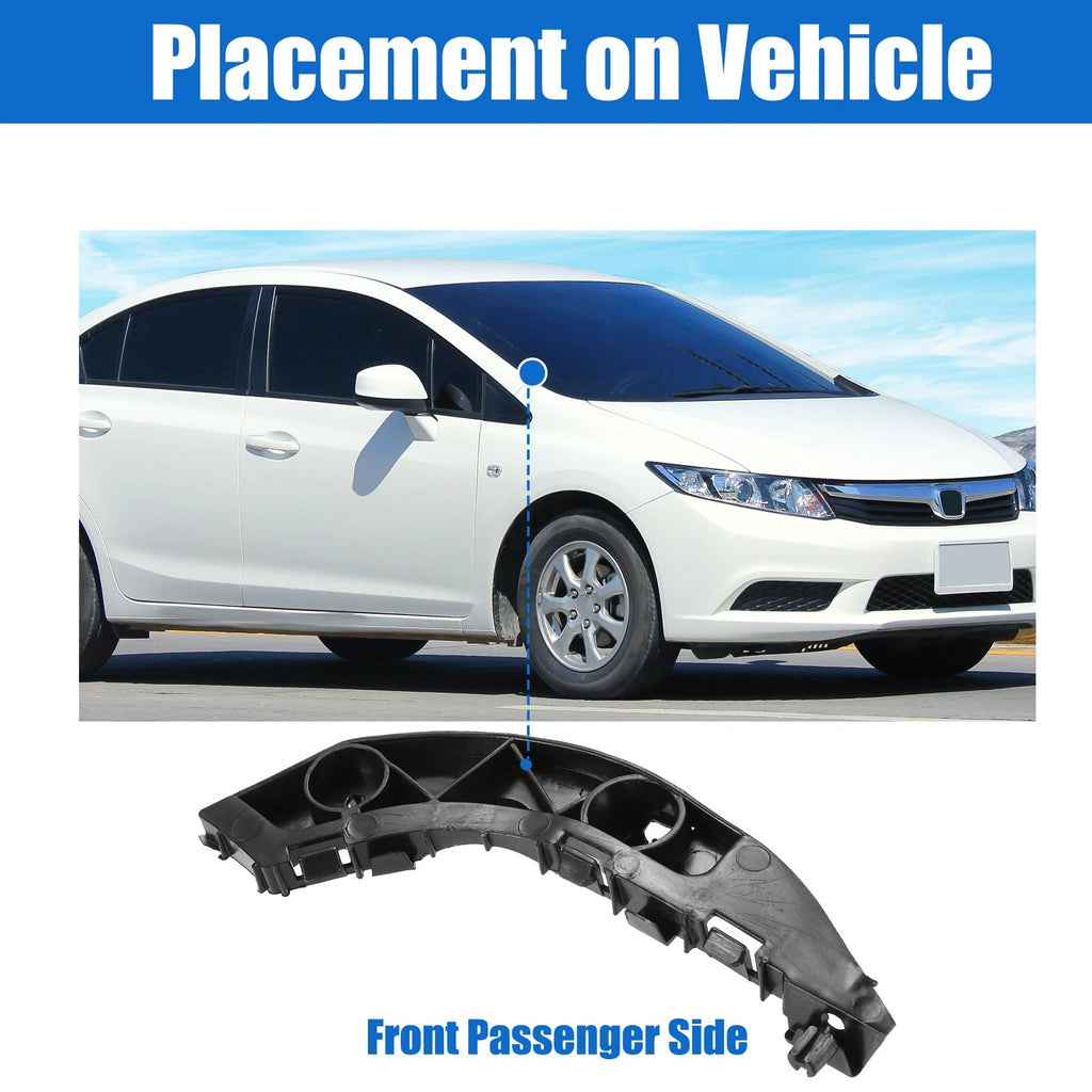 Right Side Front Bumper Mounting Support Bracket for Honda Civic (2006–2011)