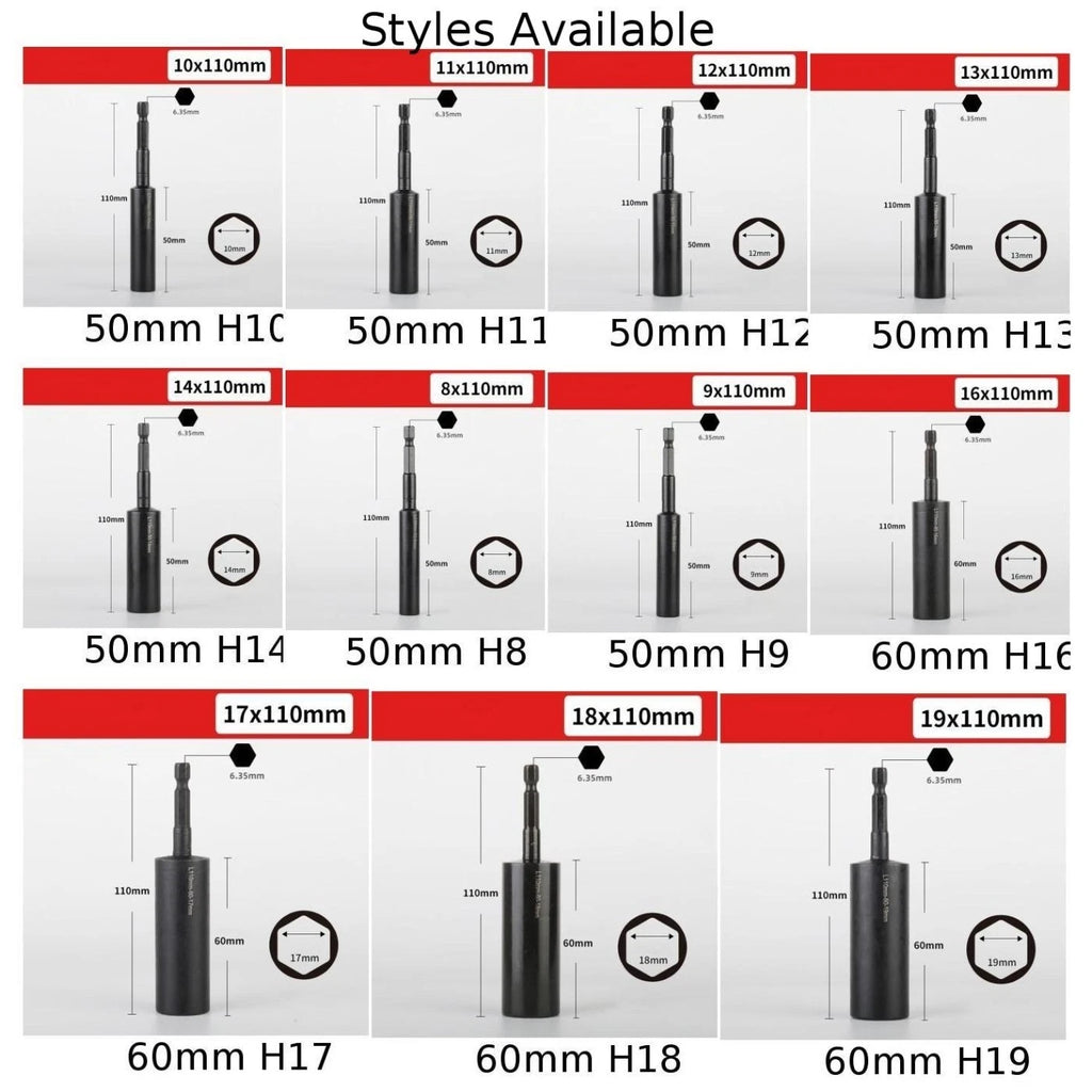 Hexagon Socket for Strong Torque Wrenches (110mm)