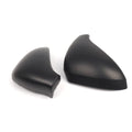 Pair Matte Black Side Wing Mirror Cap Cover for Peugeot 207 (2006–2013)