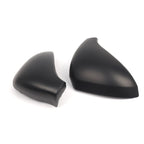 Pair Matte Black Side Wing Mirror Cap Cover for Peugeot 207 (2006–2013)
