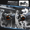 Axle Nut Covers for Harley Electra Glide FLHT (2019–2022) - Black & Orange