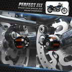 Axle Nut Covers for Harley Electra Glide FLHT (2019–2022) - Black & Orange