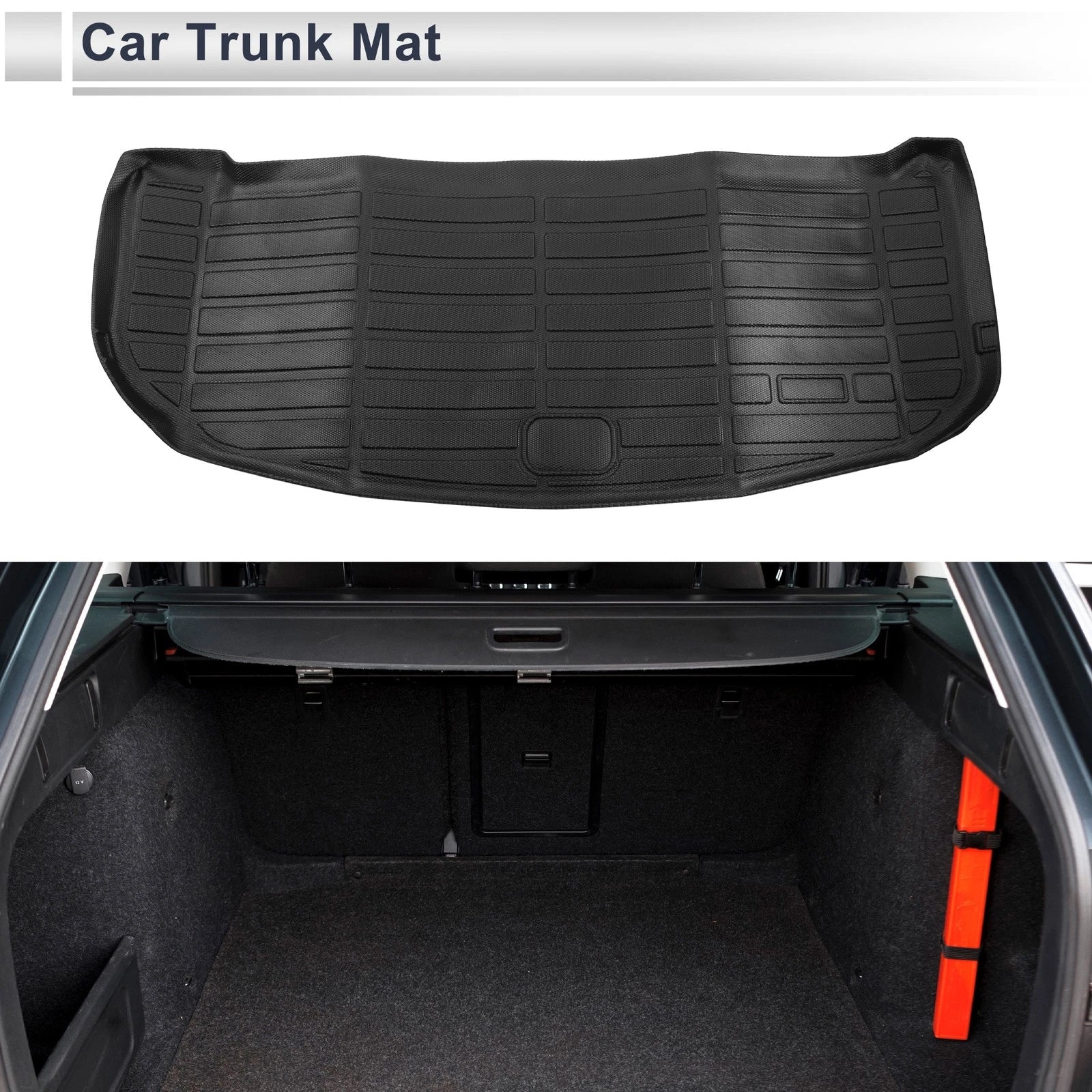 Cargo Liner Rear Trunk Mat for Kia Telluride (2020–2025) TPE Long Grid Pattern