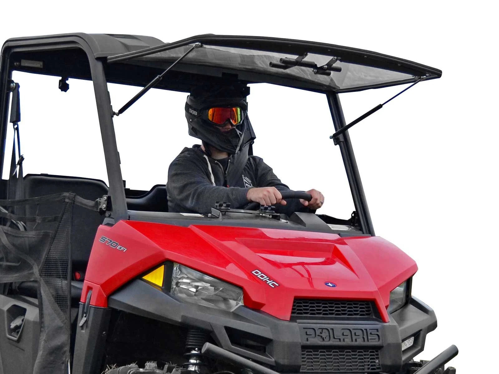 Scratch Resistant Flip Windshield for Polaris Ranger Midsize 500/570/EX (2015–2023)