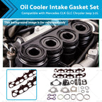 Oil Cooler Intake Gasket Set for Mercedes CLK GLC Chrysler Jeep (3.0L)
