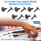 10 Pcs Fender Liner Splash Shield Bumper Cover Screw for Audi A3 (2006–2013)