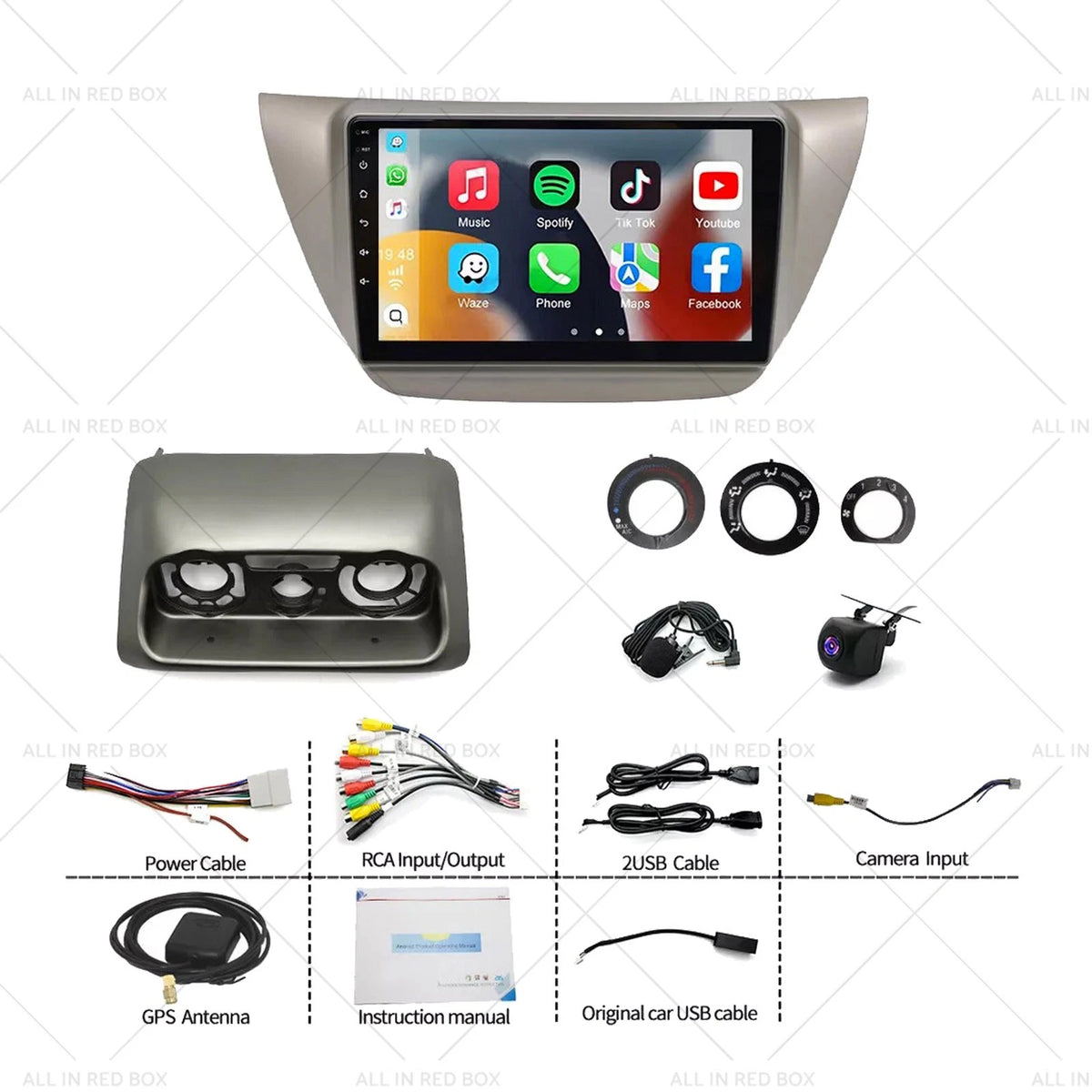 CarPlay Android Stereo 4GB+64GB for Mitsubishi Lancer (2003–2007)