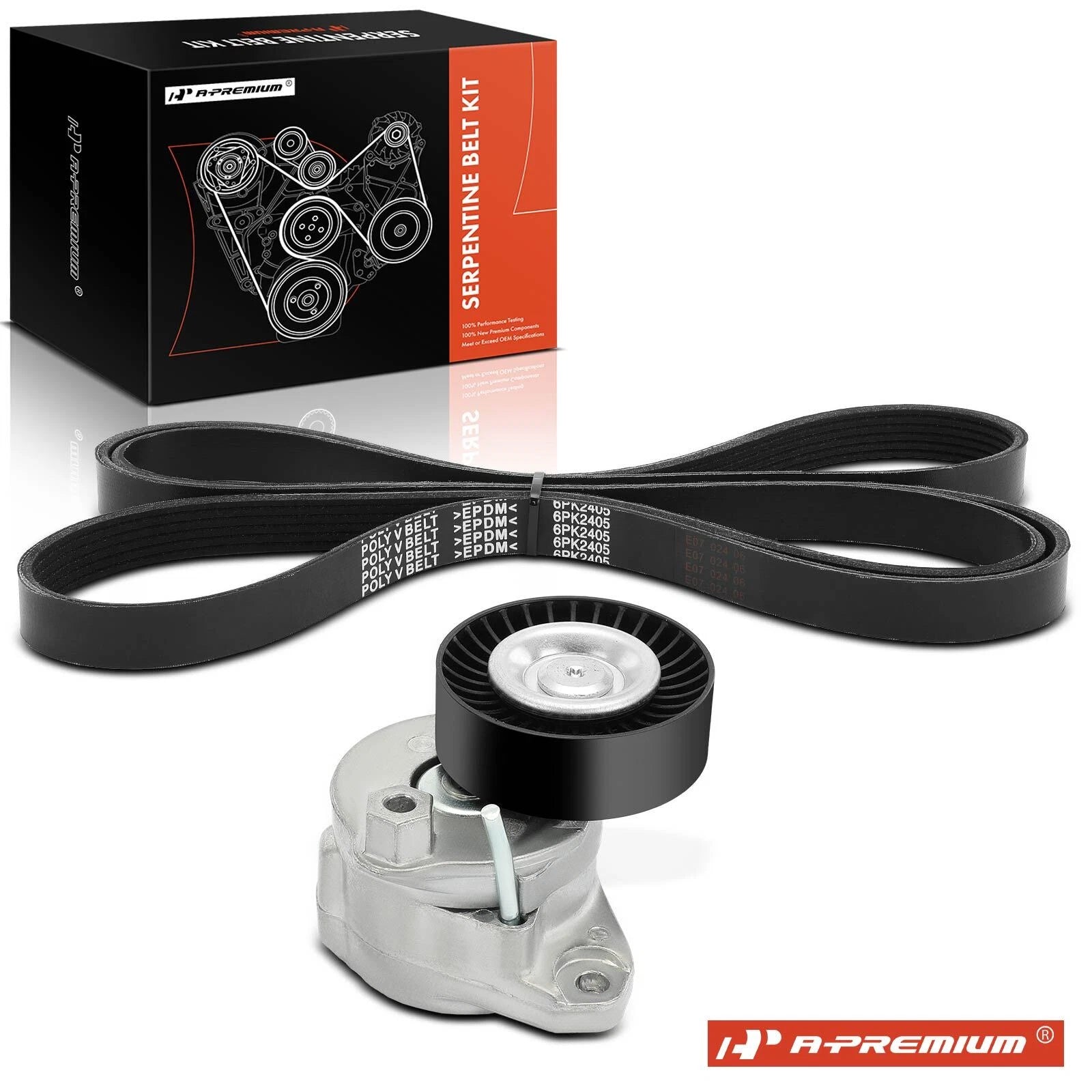 2X Serpentine Belt Drive Component Kit for Mercedes-Benz GL450 (2008–2009)