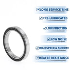 Deep Groove Ball Bearing 6812VV for Scooter Skateboard (60x78x10mm)