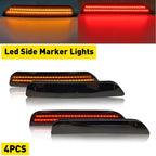 4X Smoked LED Side Marker Lights for Ford Mustang (2010–2014)