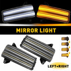 2X LED Sequential Side Mirror Turn Signal Lights for Chevy Silverado (2020–2024)