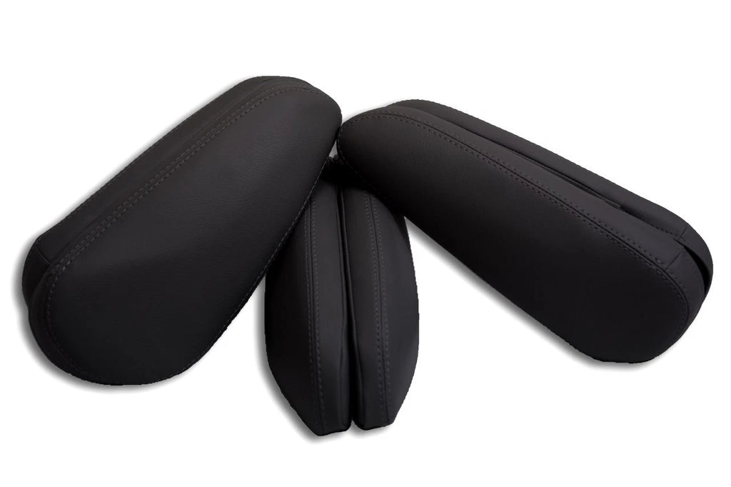6 Seat Armrest Cover for Toyota Sienna (2011–2017) Black Leather Synthetic
