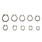 100pcs External Circlips Retaining Ring 8mm-18mm for Universal