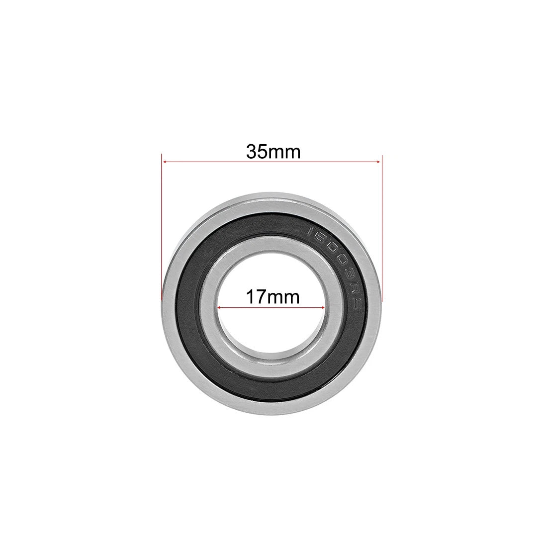 Set of 2 Ball Bearings 16003-2RS for 17x35x8mm Applications