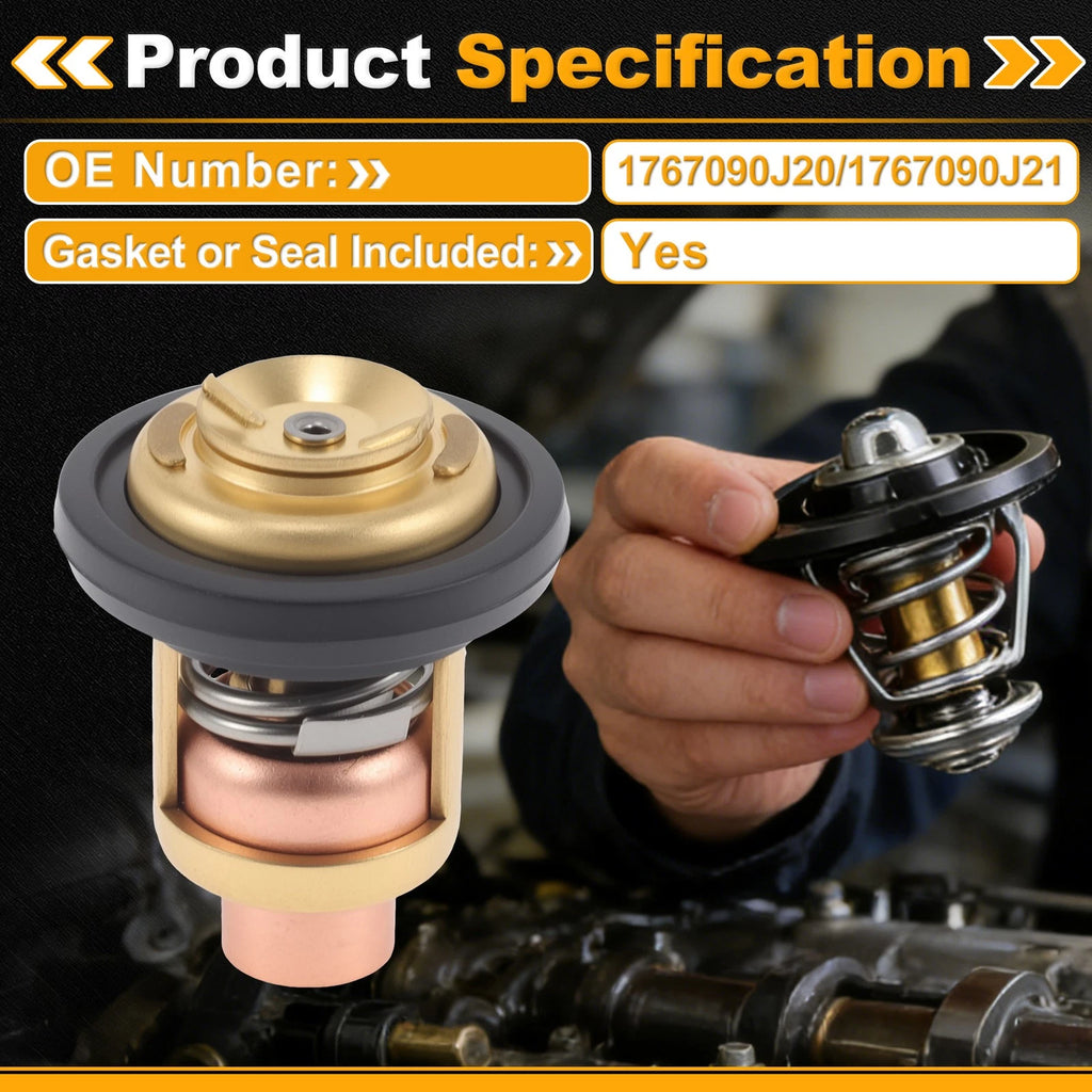 Engine Coolant Thermostat 1767090J20 for Suzuki PRESENTDF100A/115A/140A (2013–2020)