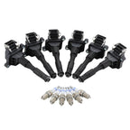 Set of 6 Ignition Coils & 6 Spark Plugs for BMW 2.8 L6 M52 (1995–2000)