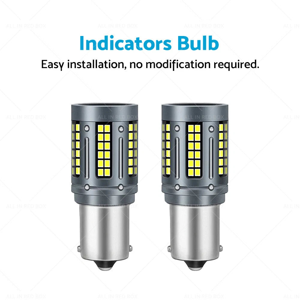LED White Rear Reverse Bulbs BA15s for Holden Commodore (VT–VE)