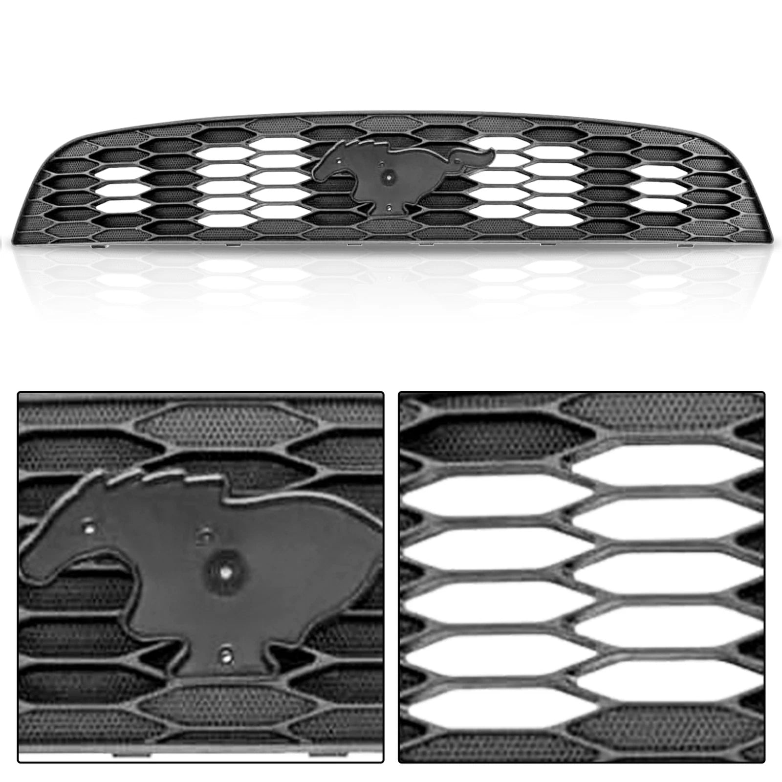 Glossy Black Honeycomb Grille for Ford Fusion (2010-2012)