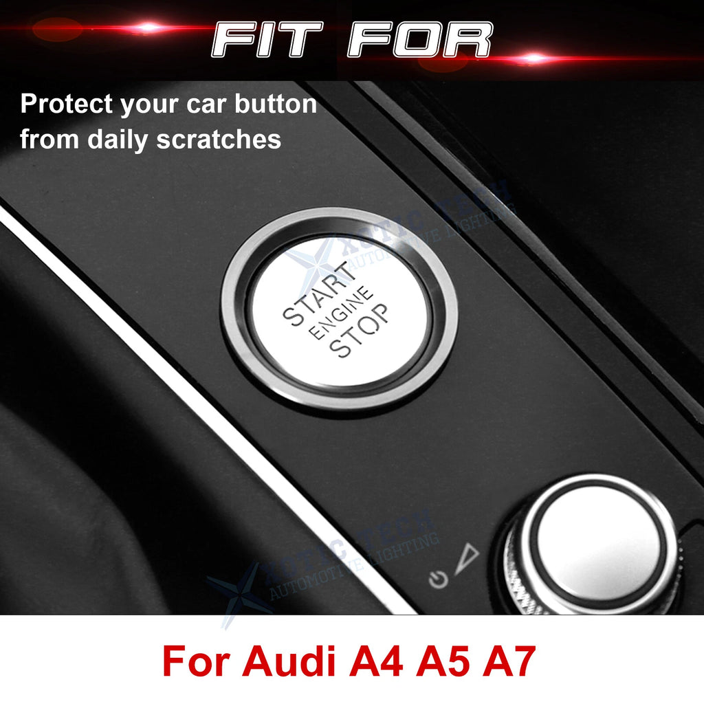 Engine Start Button Ring Cover Trim for Audi A4 A5 Q5 (2009-Up)