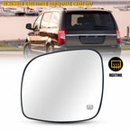 Heated Rear View Glass Mirror Left Driver Side for Dodge Grand Caravan (2008–2016)