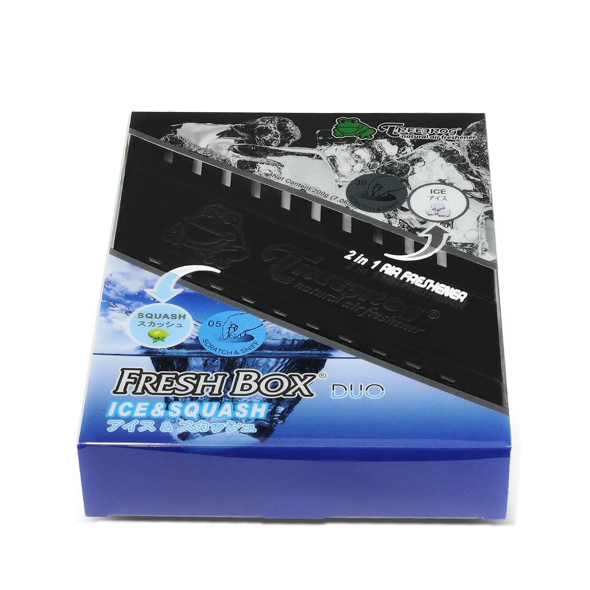 2X Tree Frog Ice Squash Scent Air Freshener for Car/Home Duo