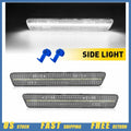 Clear Lens White LED Rear Side Marker Lights for Ford Mustang (1999–2004)