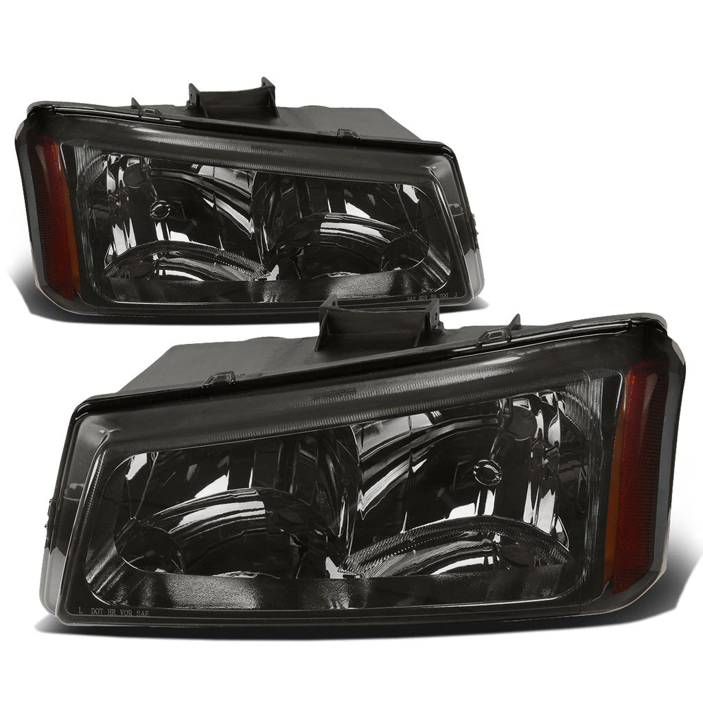 Smoke Crystal Headlight + Chrome Red LED Tail Light for Silverado (2003–2007)