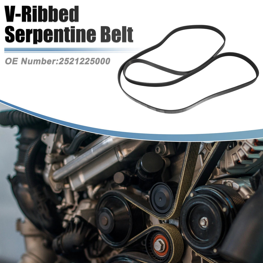 V-Ribbed Serpentine Drive Belt for Ford Mustang (2006–2010) No. 2521225000