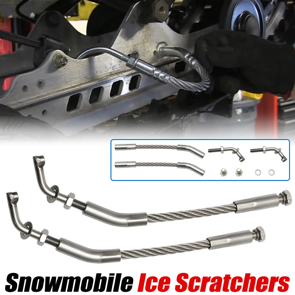 Snow Ice Scratchers for Polaris Ski Doo (Reverse Compatible)